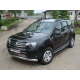 Защита передняя овальная длинная 75х42 мм ТСС для Renault Duster 2011-2015
