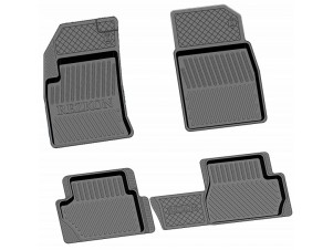 Коврики салона Rezkon резиновые 4 штуки для Ford Fusion № 1016015100